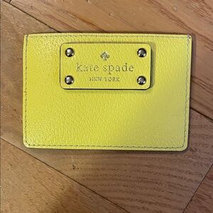 Kate Spade Lemon Yellow Card Case